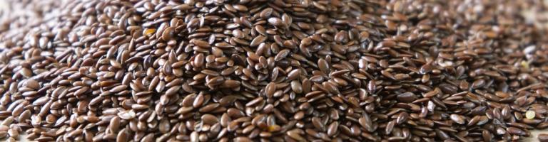 Brown flax seeds image